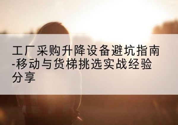 松潘移动式升降机怎么选-工厂采购升降设备避坑指南-移动与货梯挑选实战经验分享
